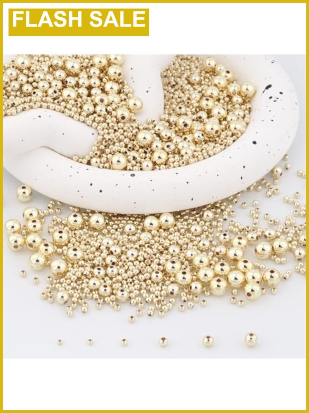 400 Gold Filled 2.5mm Round Spacer Beads for Jewelry Making